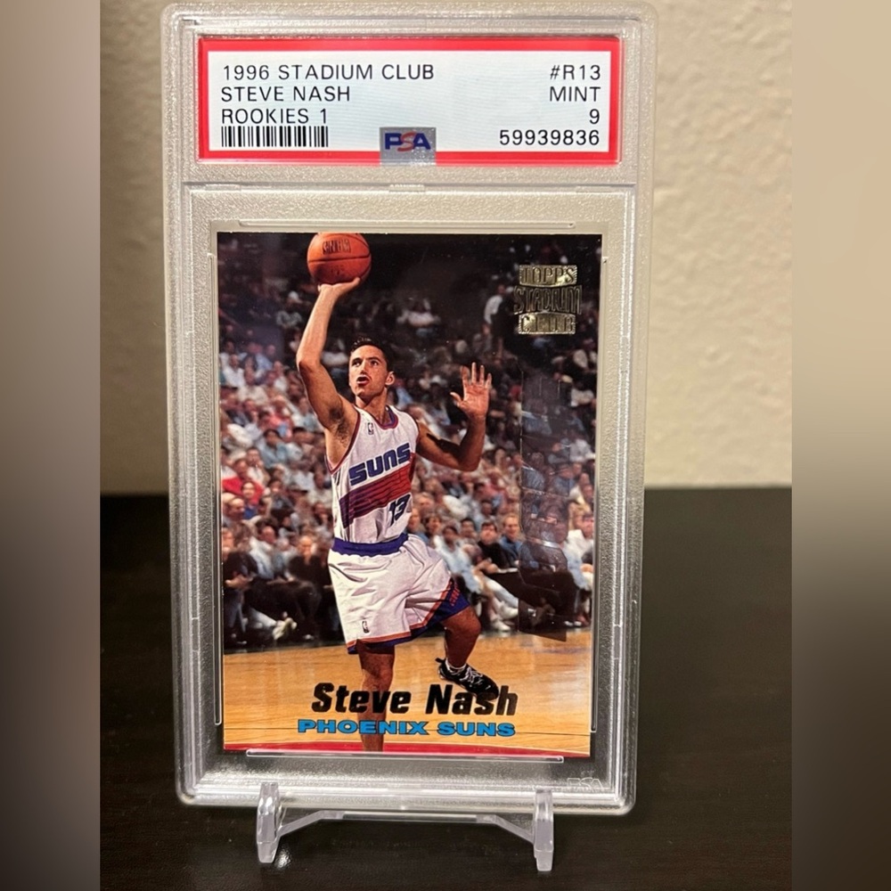 1998 Stadium Club Steve Nash Rookie Card PSA 9